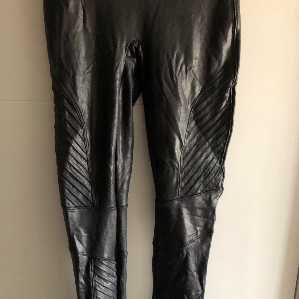 Spanx Moto faux leather leggings